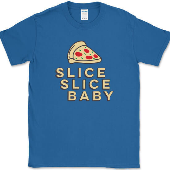 Slice Slice Baby T-Shirt Funny Pizza Ice Ice Food Humor Graphic Tee gallery
