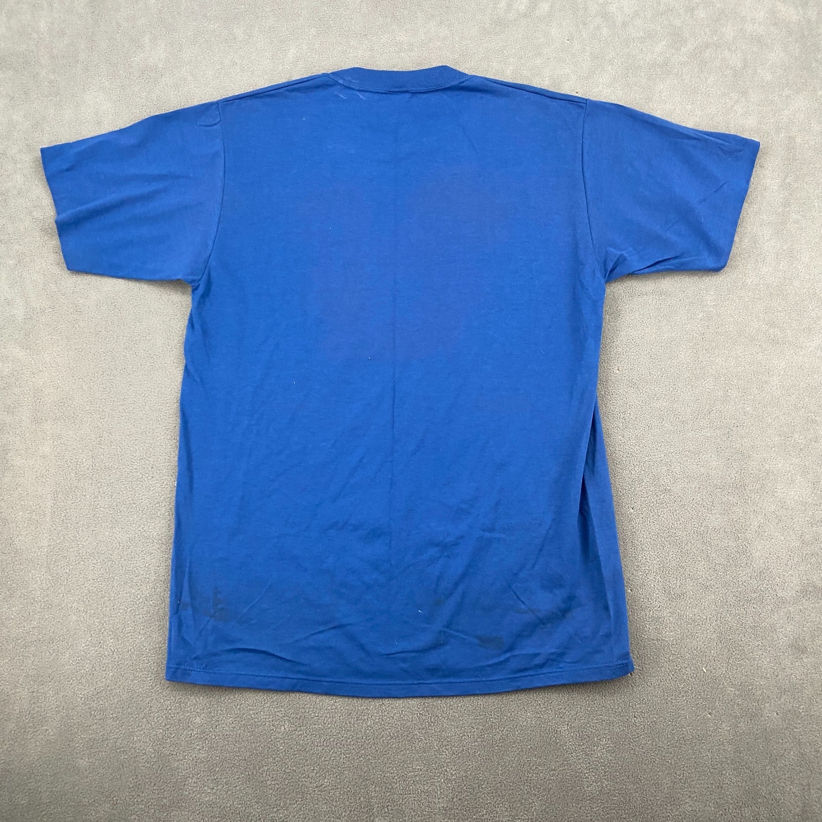 Vintage Jerzees T Shirt Mens XL Blue Fisherman Cartoon When the Going Gets Tough gallery