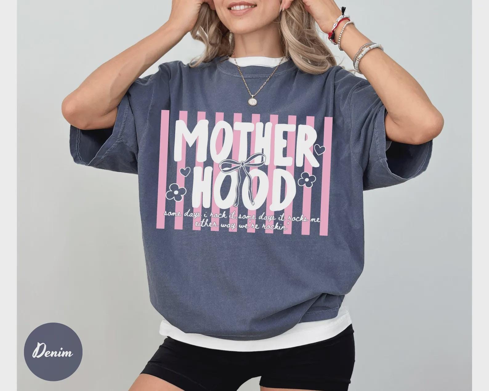 Retro Motherhood Shirt, Mama Mom Life Graphic Tee, Mothers Day Gift gallery