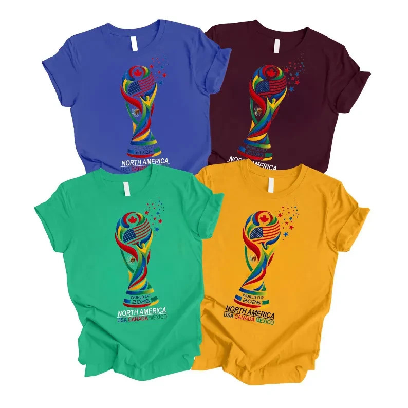 World Cup 2026 Host Cities Double Sided T-Shirt USA Canada Mexico Tee gallery