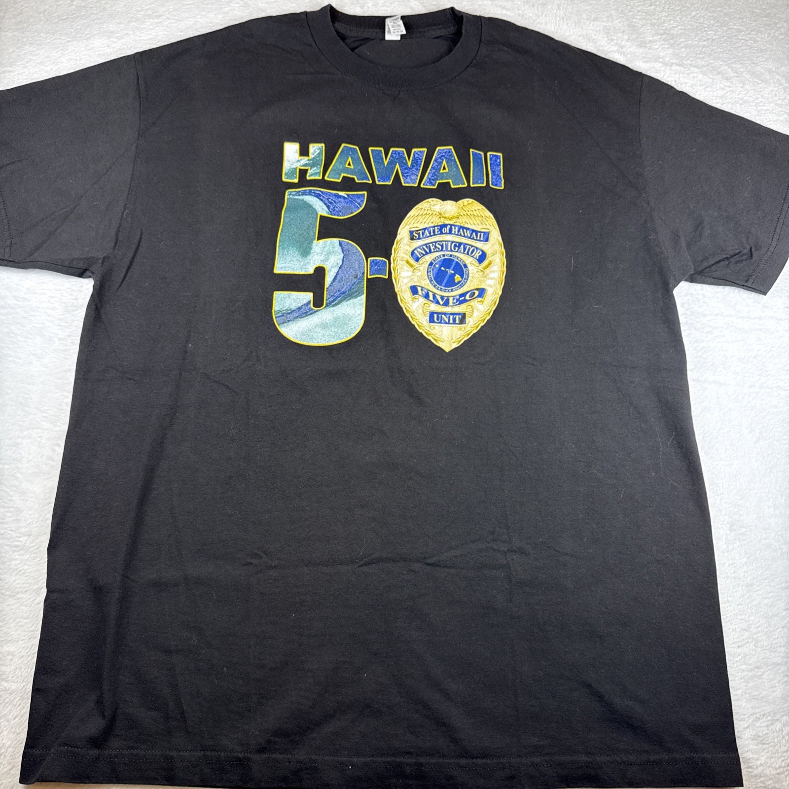 NWOT Hawaii Five-O TShirt Men’s XL BLACK Graphic Filmed On Location Tv Show gallery