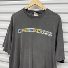 Vintage 90’s Cartoon Network Box Logo Faded Promo T-Shirt Size XL