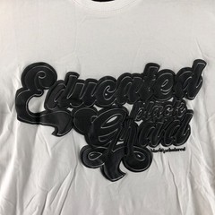 Black & Scholared Men’s Size S Shirt Black and White Educated Black Grad
