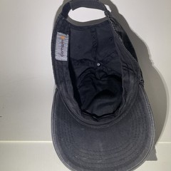 DISTRESSED Carhartt Hat Adjustable Strapback Black Brown Logo