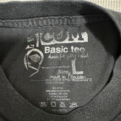 Volcom Basic Tee Scribble Stone Logo Graphic T-Shirt 2008 Skate Black Mens L