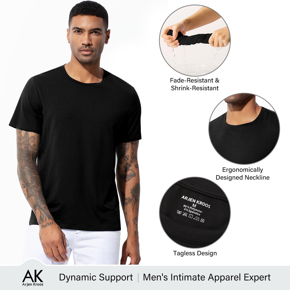 Men's Quick Dry Gym T-Shirts Multipack Workout Short Sleeve Shirts Athletic R... gallery