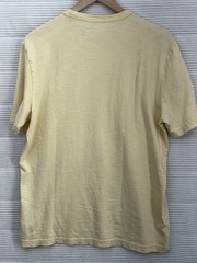 Faherty Men’s Sunwashed Organic Cotton Pocket T Shirt Pale Yellow Size M
