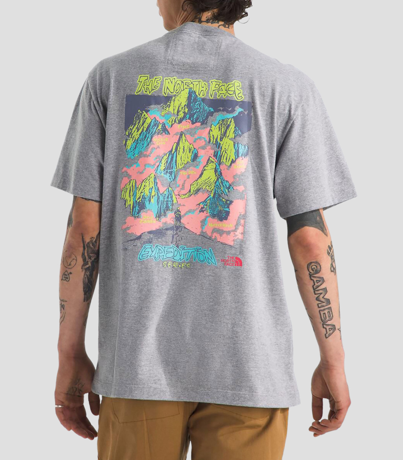 *NEW* Men The North Face Exxential Expedition Series Tee GREY (NF0A8D6P CQO) 👍 gallery