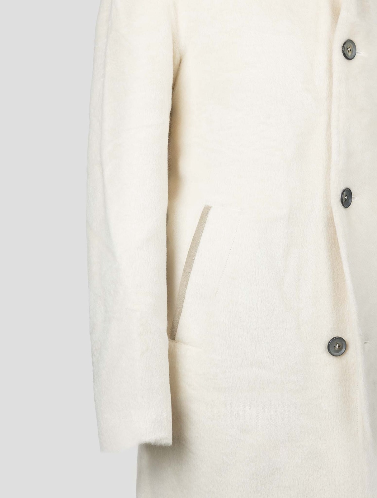 NEW ISAIA WHITE ALPACA WOOL OVERCOAT US 46 - EU 56 I22 gallery