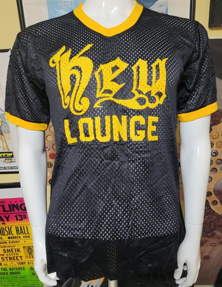 VTG 80s 90s Key Lounge Baseball Jersey Large Springfield OH Defunct Dive Bar