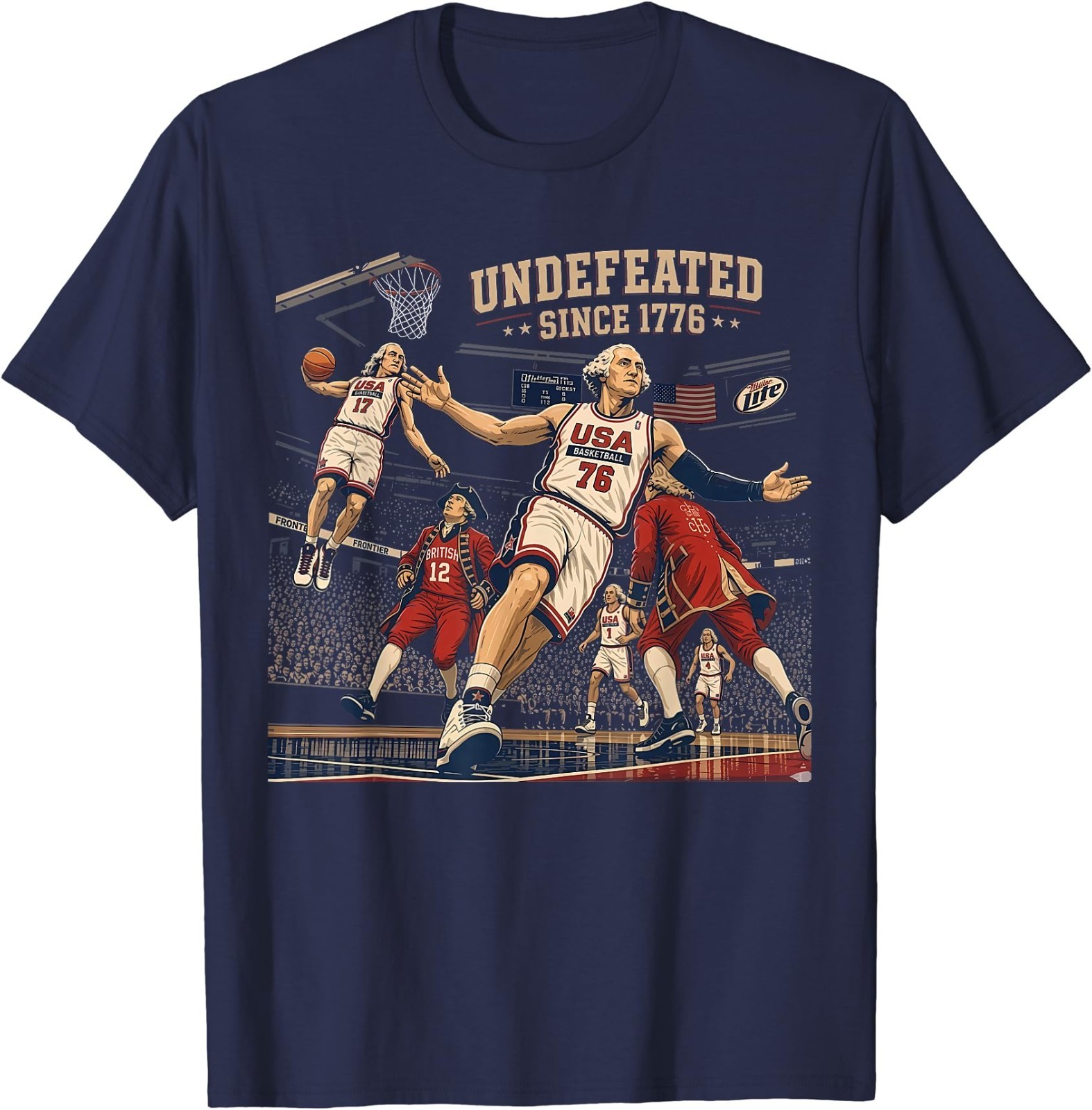 Undefeated Since 1776 America 4th of July Independence Day T-Shirt gallery