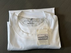 Brunello Cucinelli REGULAR FIT Men’s White Crewneck Short Sleeve T-Shirt S