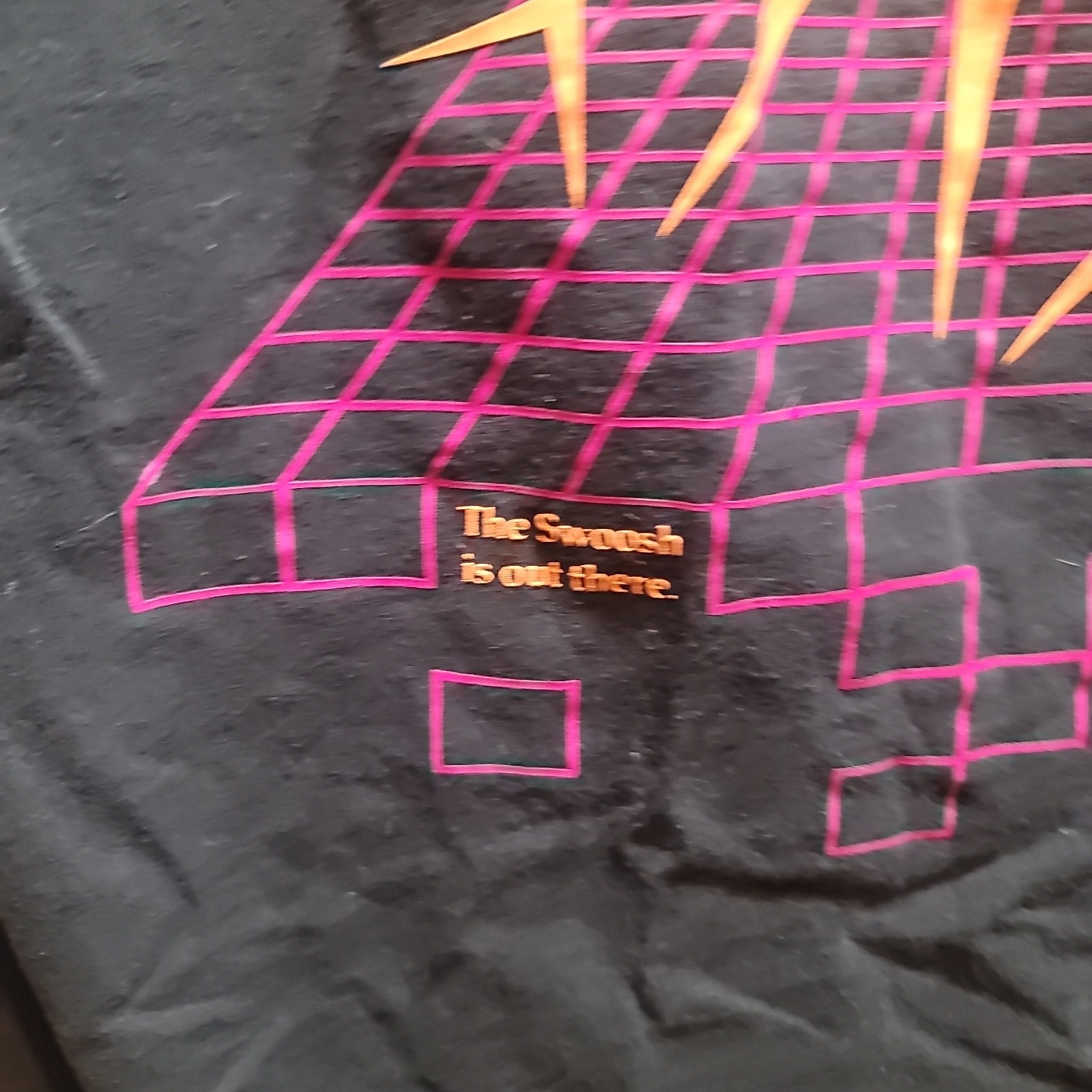 Nike Neon Big Alien Swoosh Double-Sided Graphic T-Shirt The Swoosh Is Out There gallery