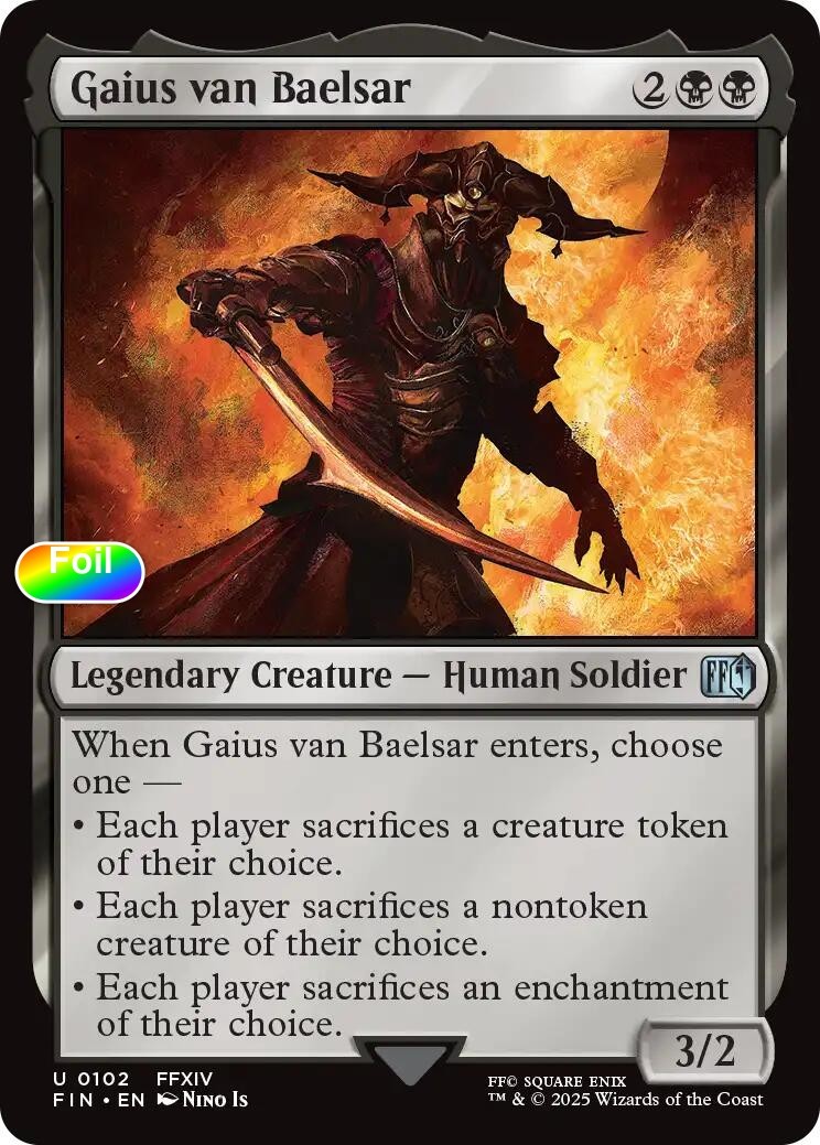 Gaius van Baelsar Foil 102 FINAL FANTASY NM EN