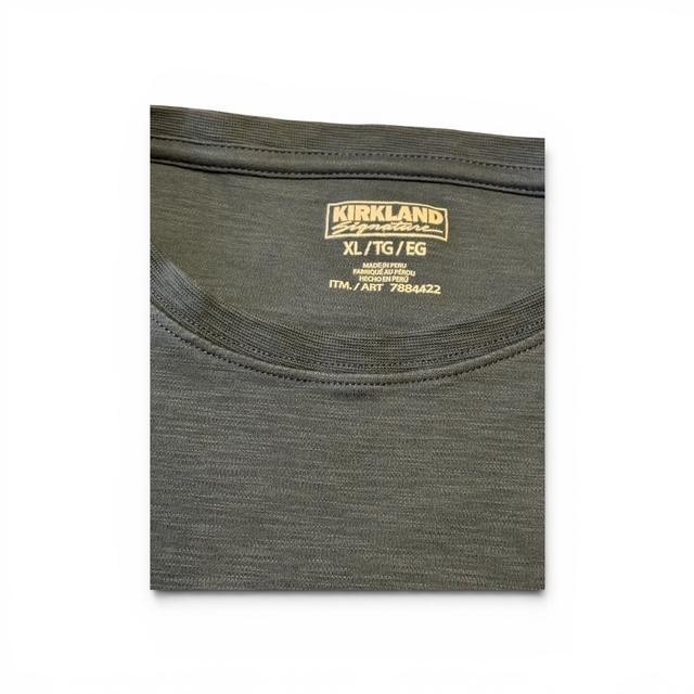 Kirkland Brand Men's Basic Tee, XL, Muted Slate Blue, 100% Cotton, Never Worn gallery