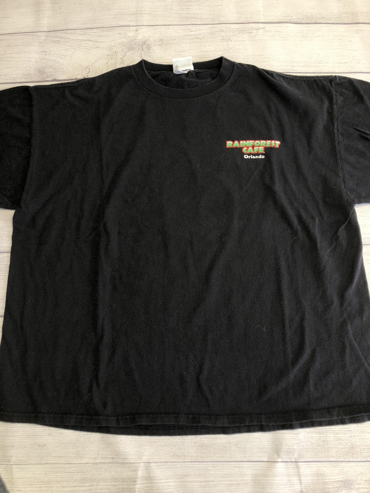 Rainforest Cafe Orlando Shirt Mens XL Black Jungle Slogan Graphic Tee Souvenir gallery
