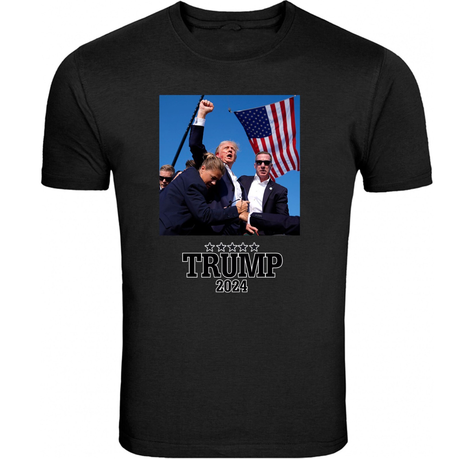 President Donald Trump Rally Shooting Shirt USA Trump 2024 MAGA Fist Pump Fight gallery