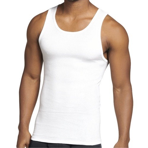 Jockey 3 Pack Size Small Durable Tank Top Men's White Cotton gallery