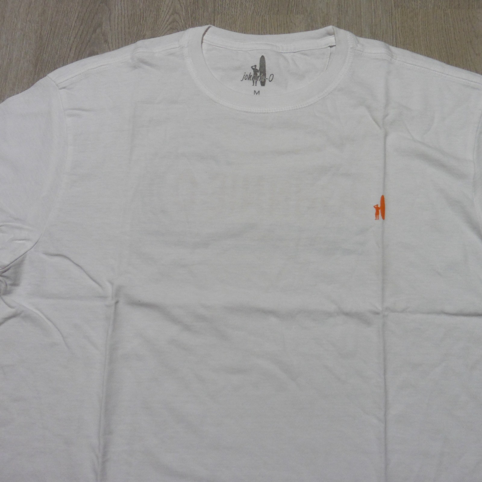 JOHNNIE-O Mens M MEDIUM T SHIRT WHITE BLUE ORANGE DALE 2.0 GOLF gallery