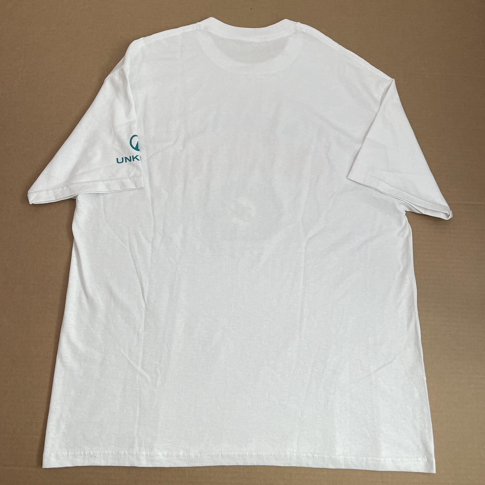 UNKNWN Shirt Adult Extra Large White Teal LeBron Miami Basketball Mens Spellout gallery