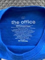 Ripple Junction The Office Dunder Mifflin Adult T Shirt Blue Large Casual Comedy