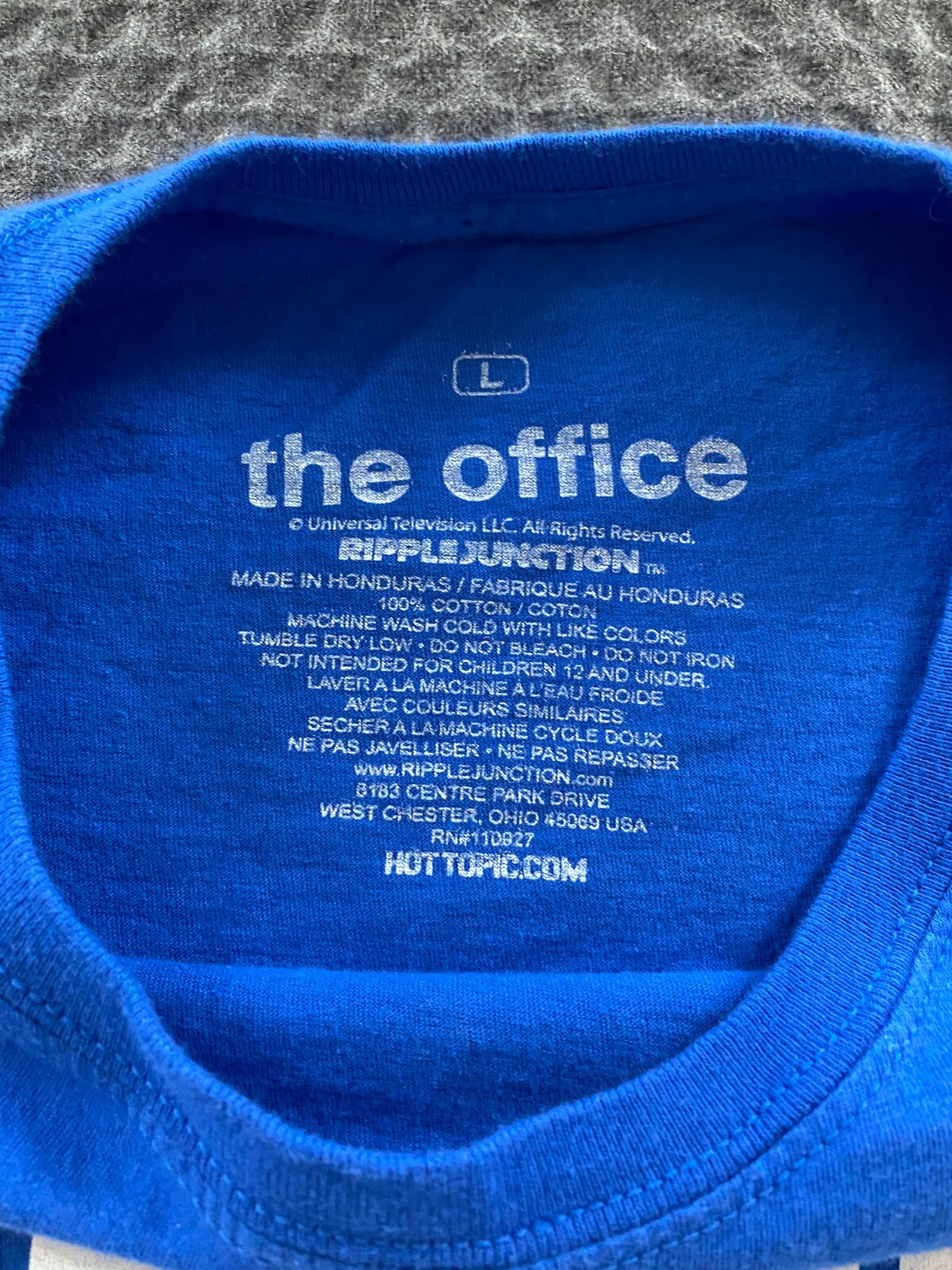 Ripple Junction The Office Dunder Mifflin Adult T Shirt Blue Large Casual Comedy gallery