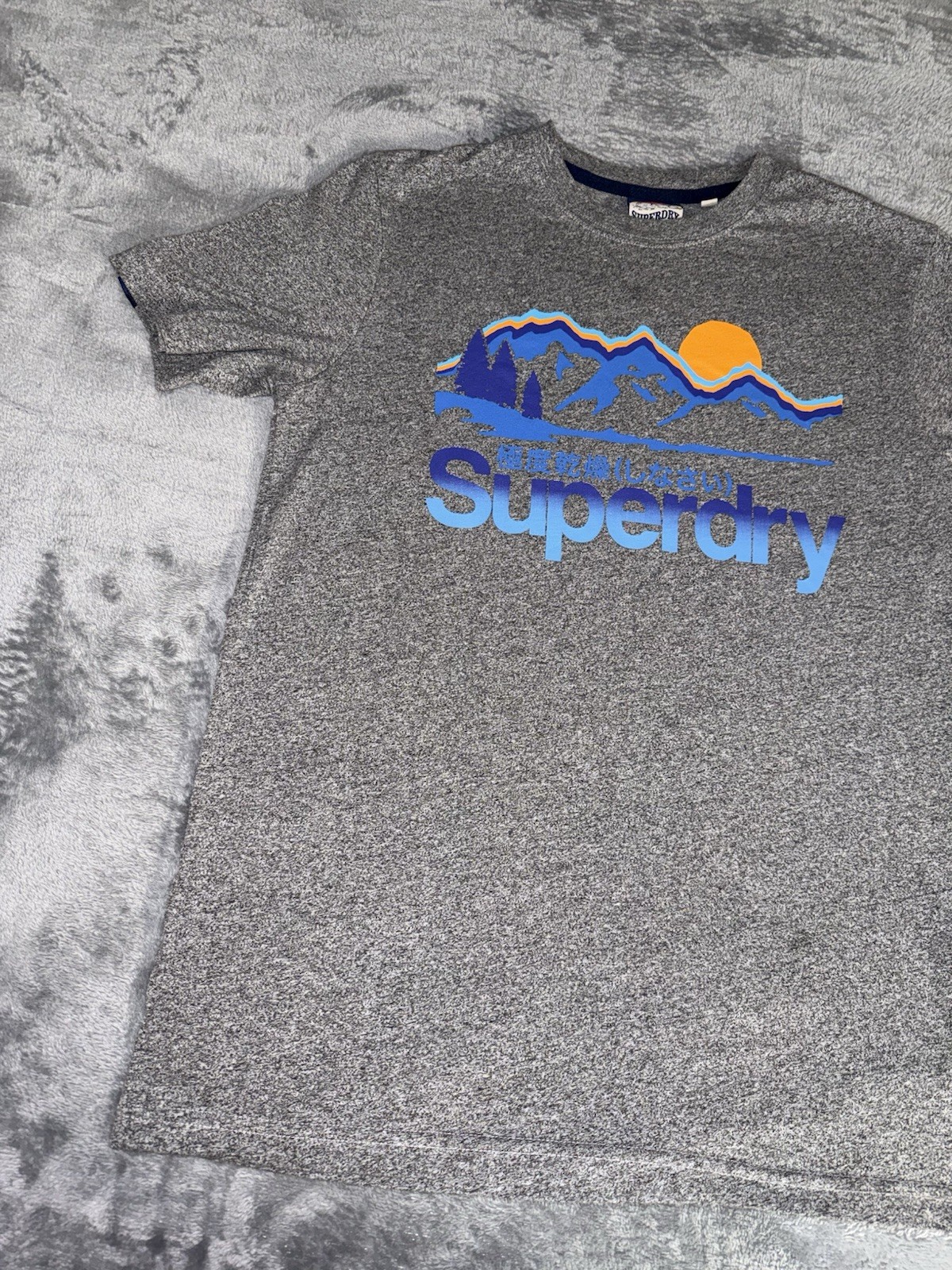 Superdry Mens Great Outdoors Logo T-Shirt Size Medium Gray Short Sleeve gallery