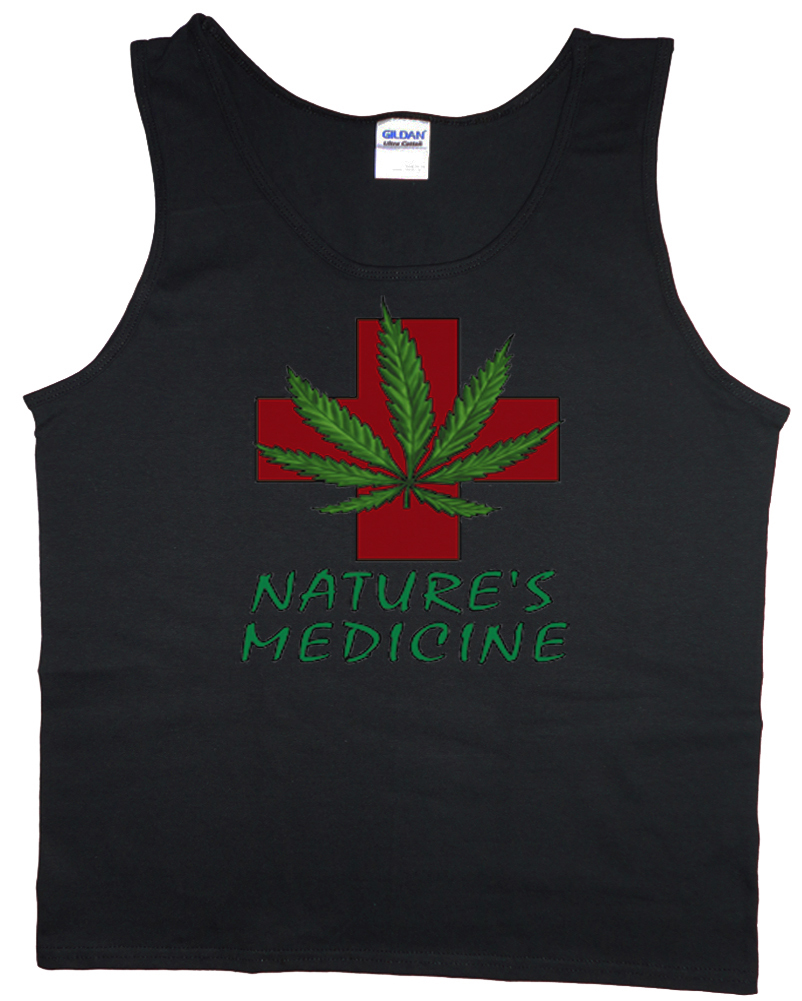 Men's tank top Nature's Medicine medical marijuana cannabis t-shirt sleeveless gallery