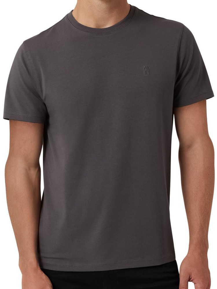 DKNY Soft Cotton T-Shirt for Men – Plain Casual & Dress Crew Neck Tee,