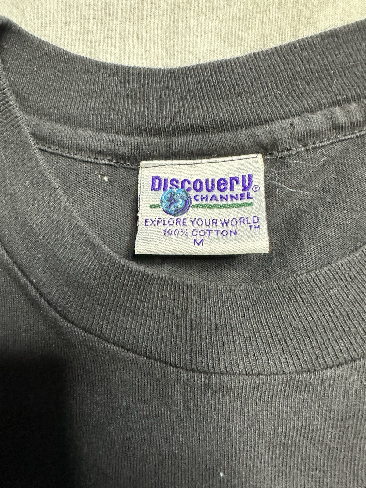 Discovery Channel CPU Motherboard Single Stitch Vintage T-Shirt 90s Med US gallery