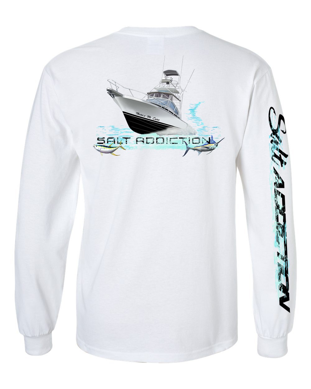Salt Addiction Saltwater Fishing Long Sleeve T Shirt Cotton ocean trolling gallery