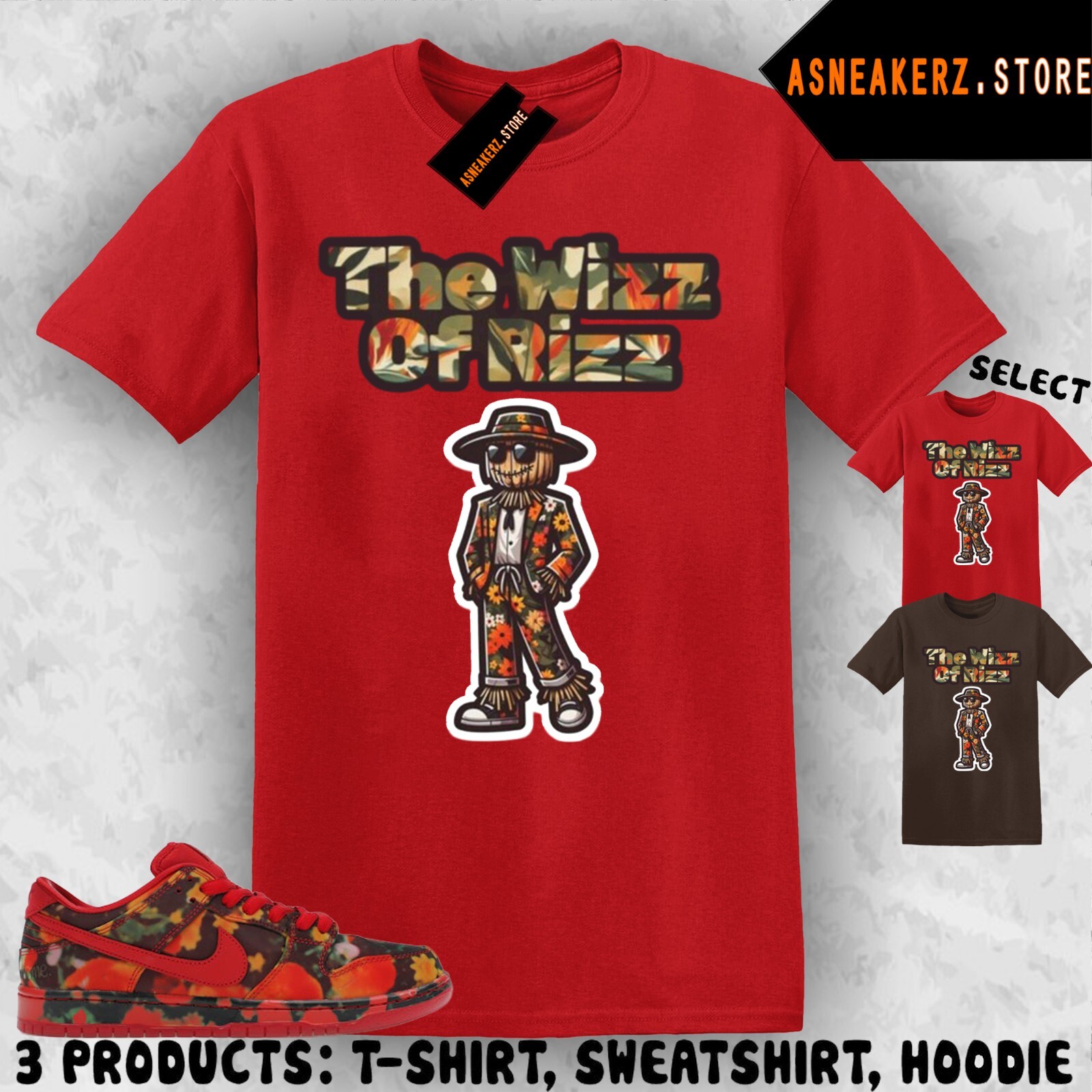 Shirt To Match SB Dunk Low The Wizard of Oz Poppy Field Sneaker The Wizz of Rizz gallery