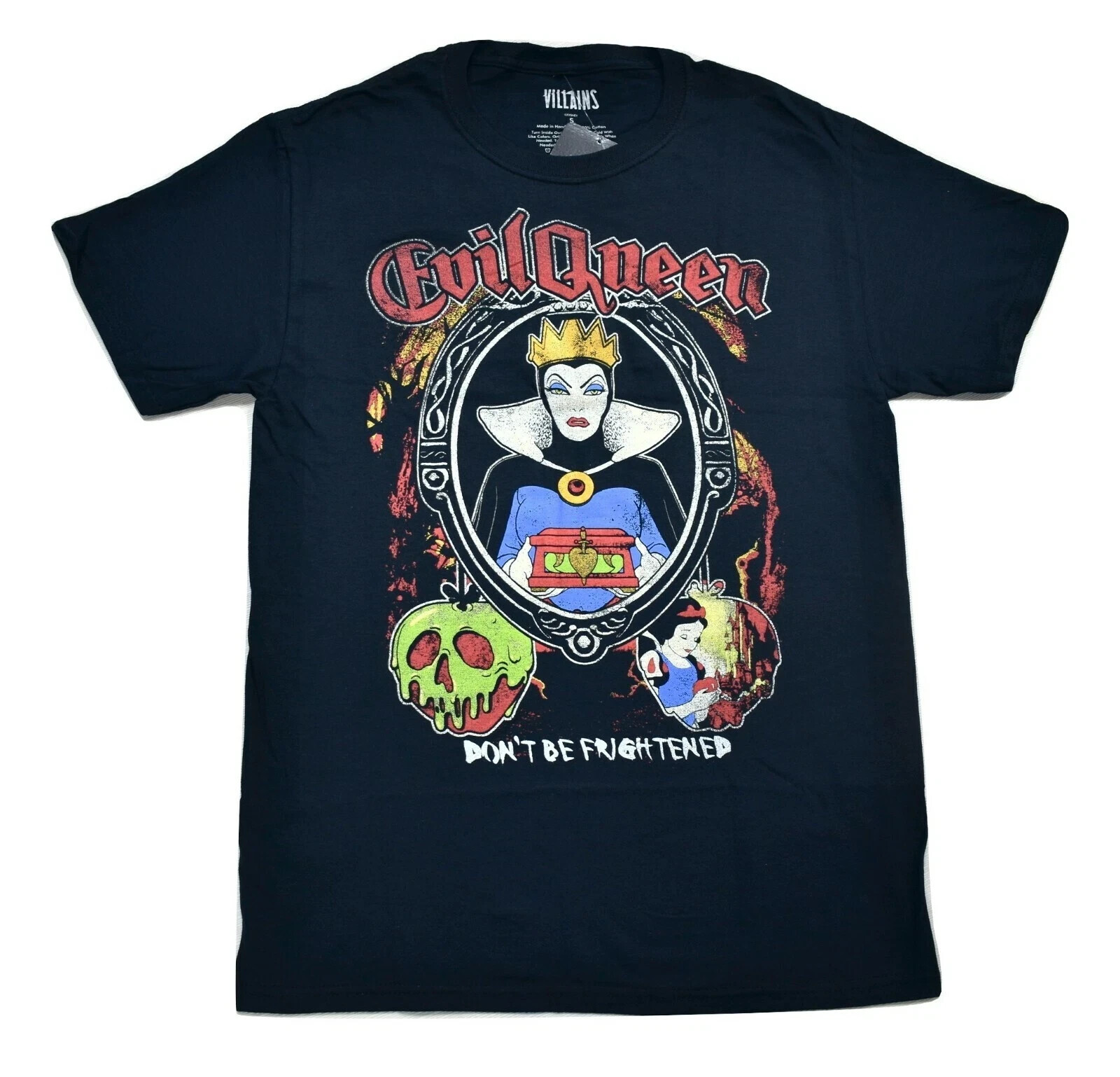 Disney Villains Mens Snow White Evil Queen Don't Be Frightened Shirt NWT Small gallery