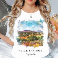 Alice Springs Unisex Shirt Travel Gift Australia Trip Lovers Souvenir Tee