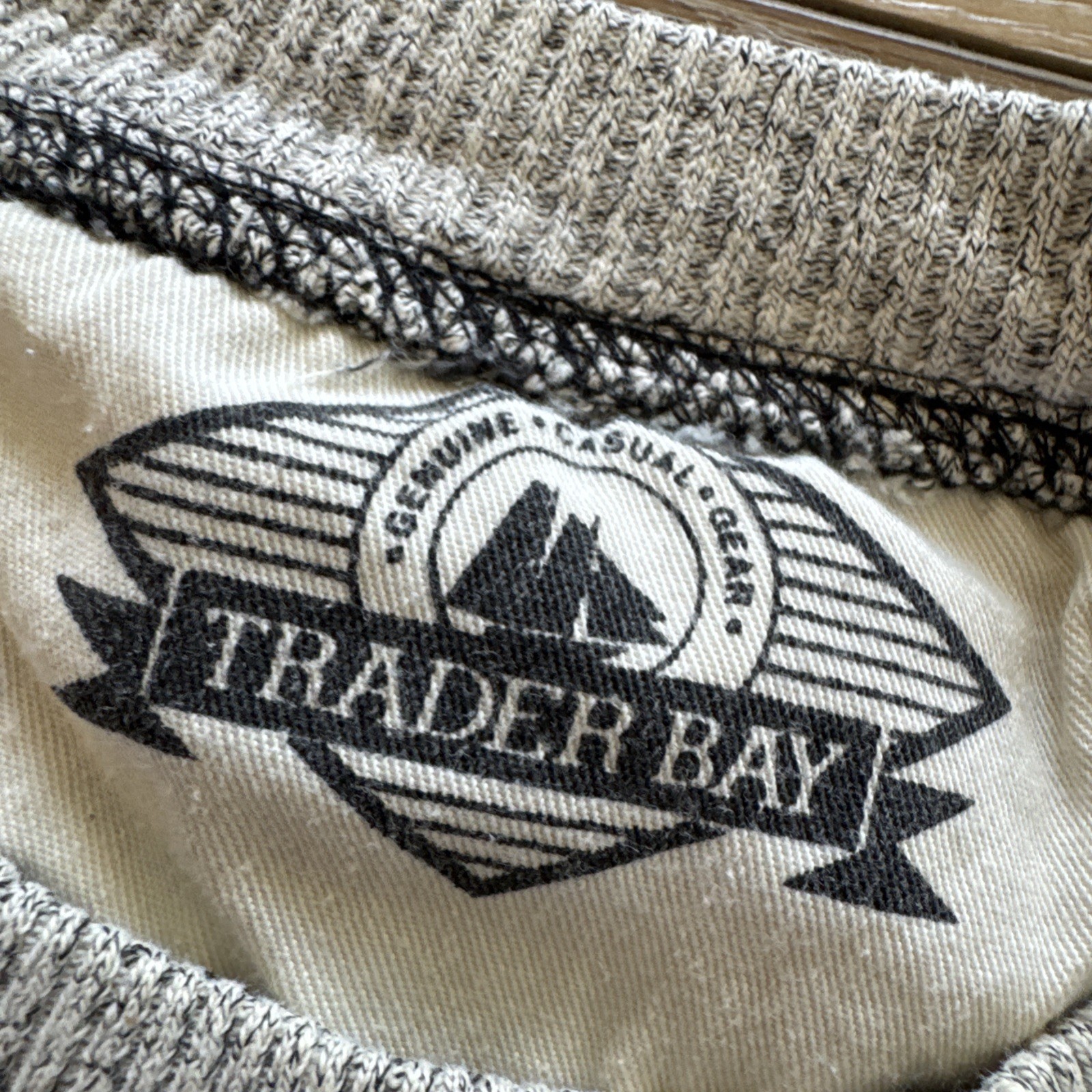 Vintage Trader Bay Shirt Mens S Striped Gray 90s 80s Streetwear Skater Rugby gallery