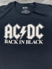 Official Merchandise AC/DC ACDC Back In Black Concert Tour XL Rock Shirt Black