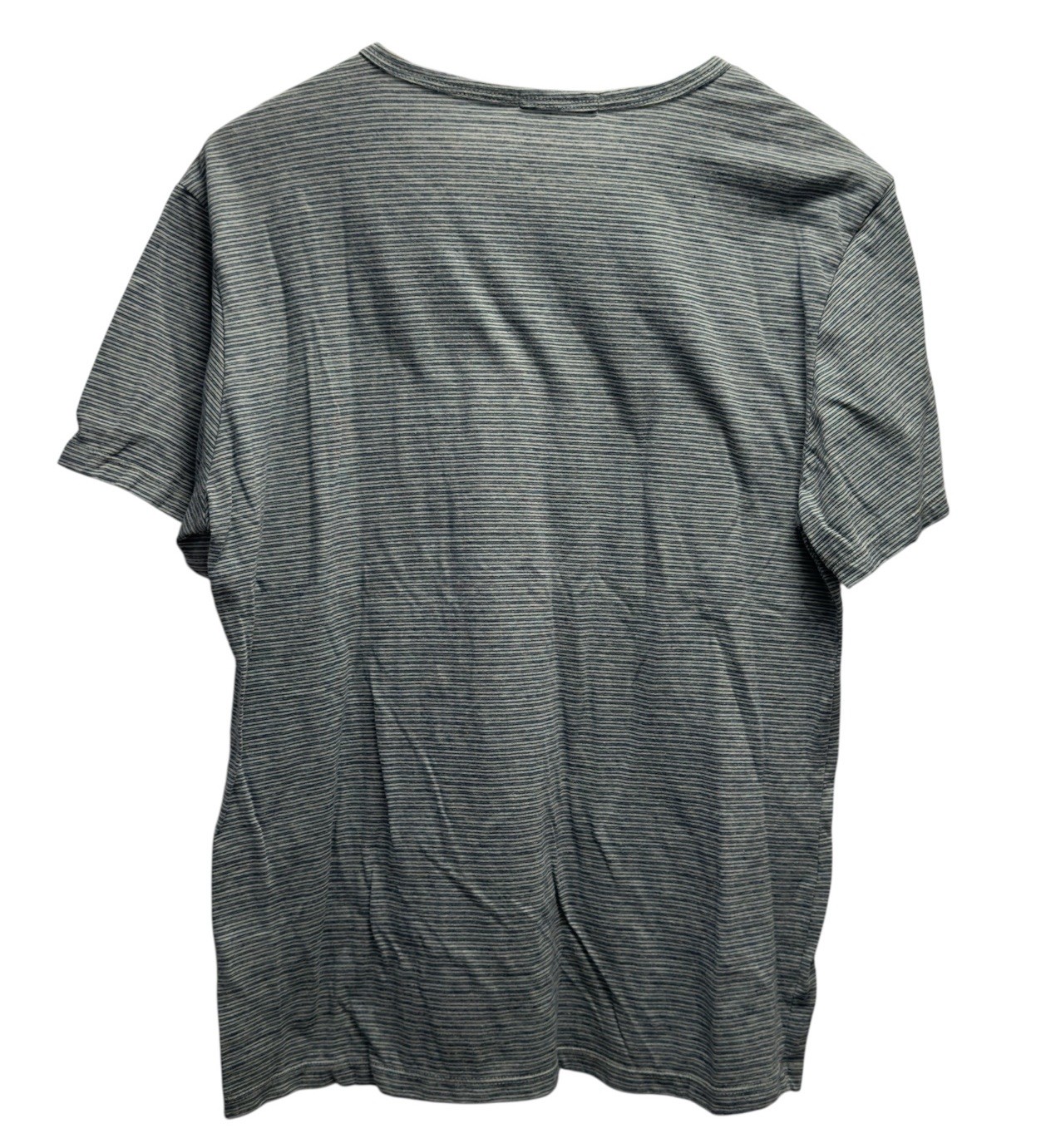 Marine Layer Men's Sz M/L Blue Striped Round Neck Cotton/Polyester/Rayon T-Shirt gallery