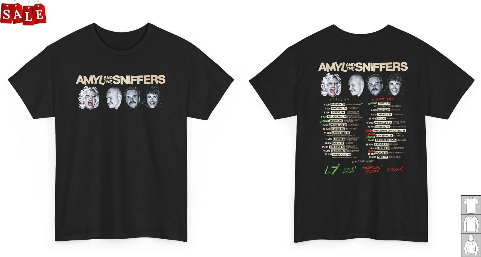 Amyl and The Sniffers 2026 Music Concert Unisex S-5XL Shirt