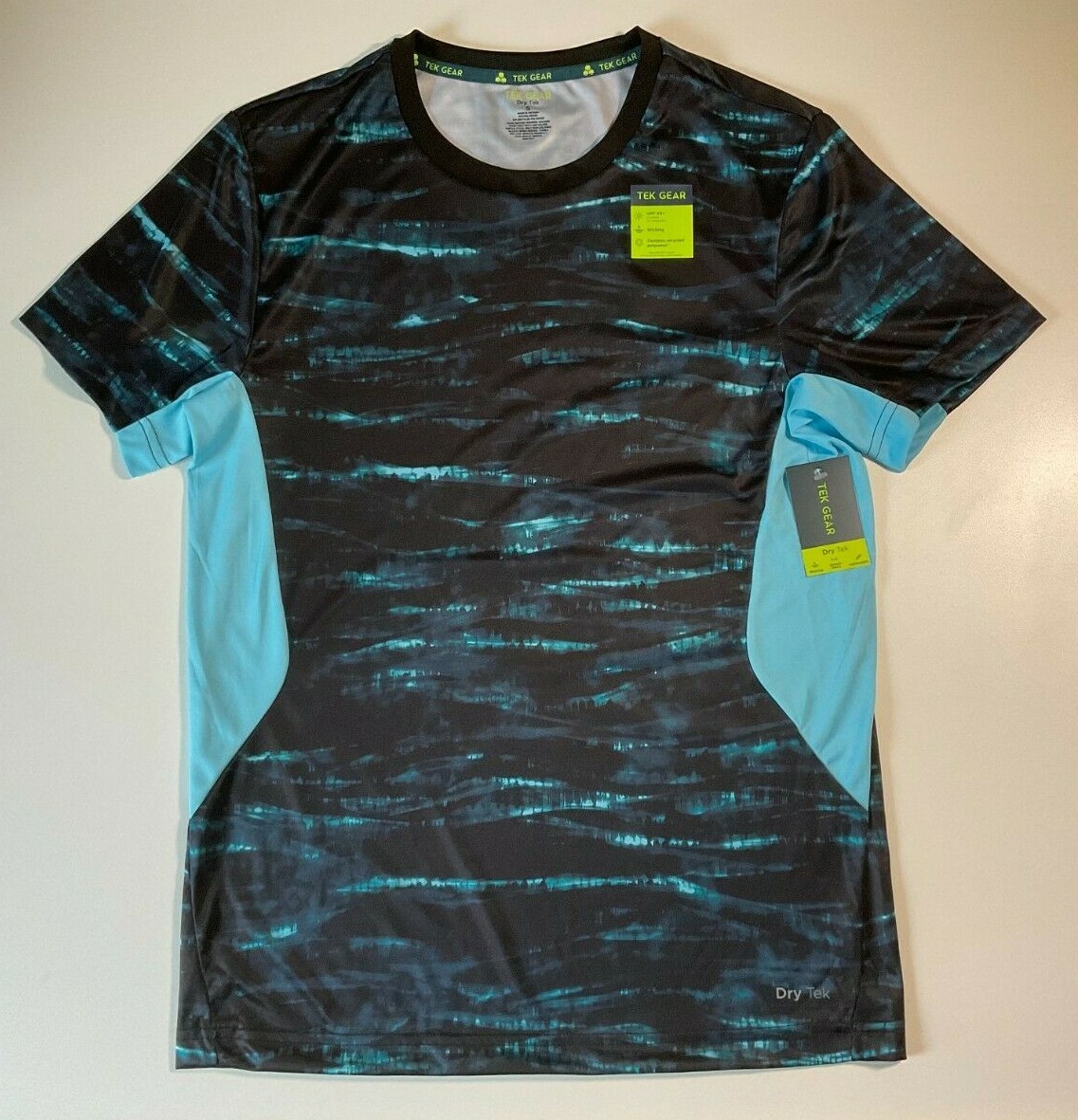 Tek Gear Men’s Wiking Dry Tek Polyester Blue Shirt NWT