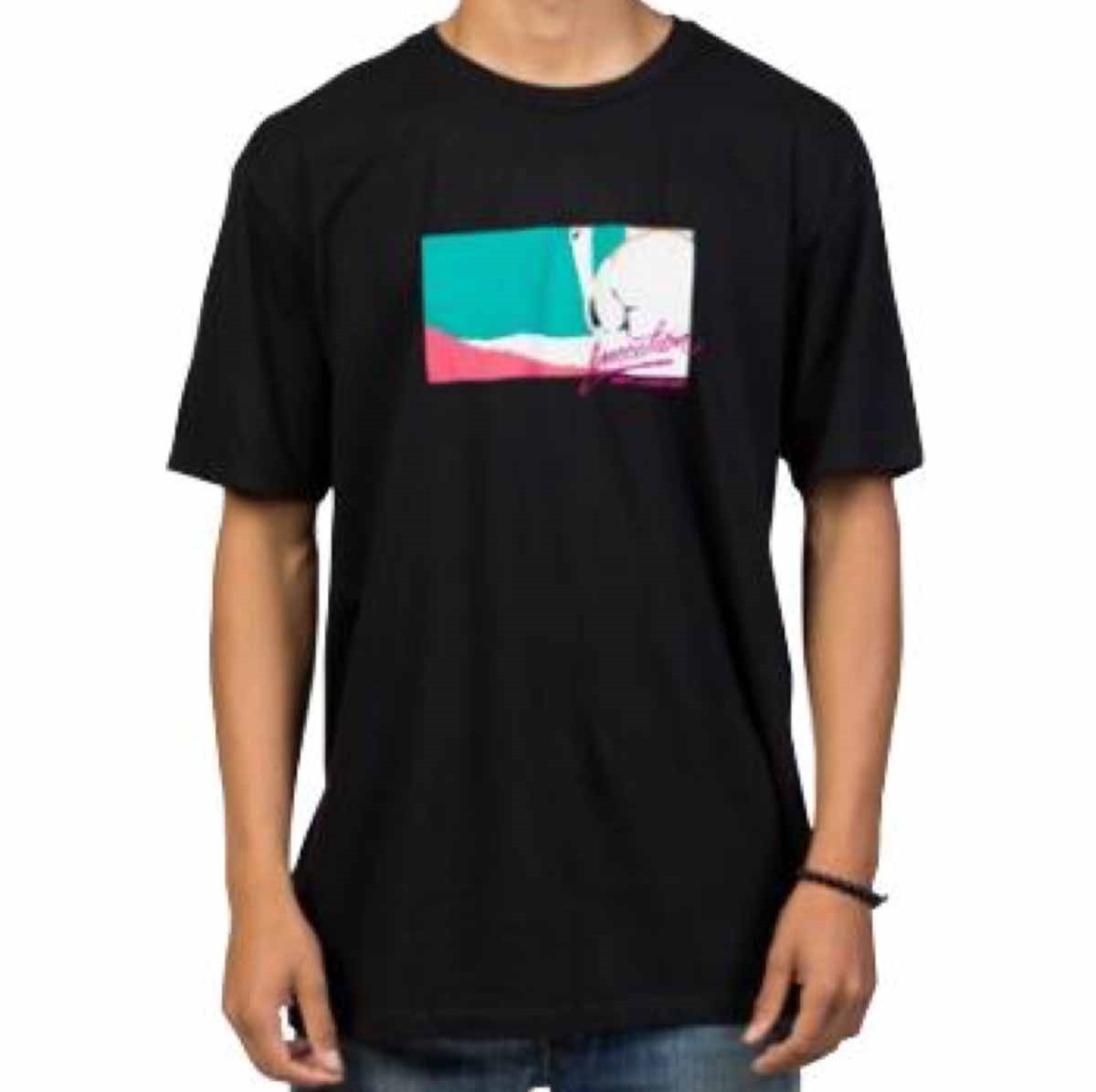 Neff Dang Cotton Crew Neck Short Sleeve Tee T-Shirt, Men’s Large, Black New