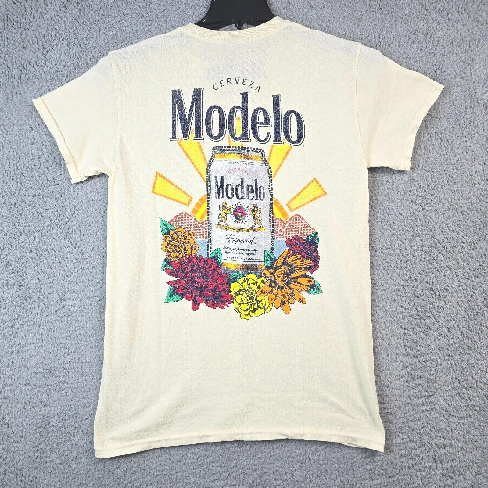 MODELO Beer SHIRT Mens Small S Yellow CERVEZA CASUAL Brew Mexican Lager NWT gallery