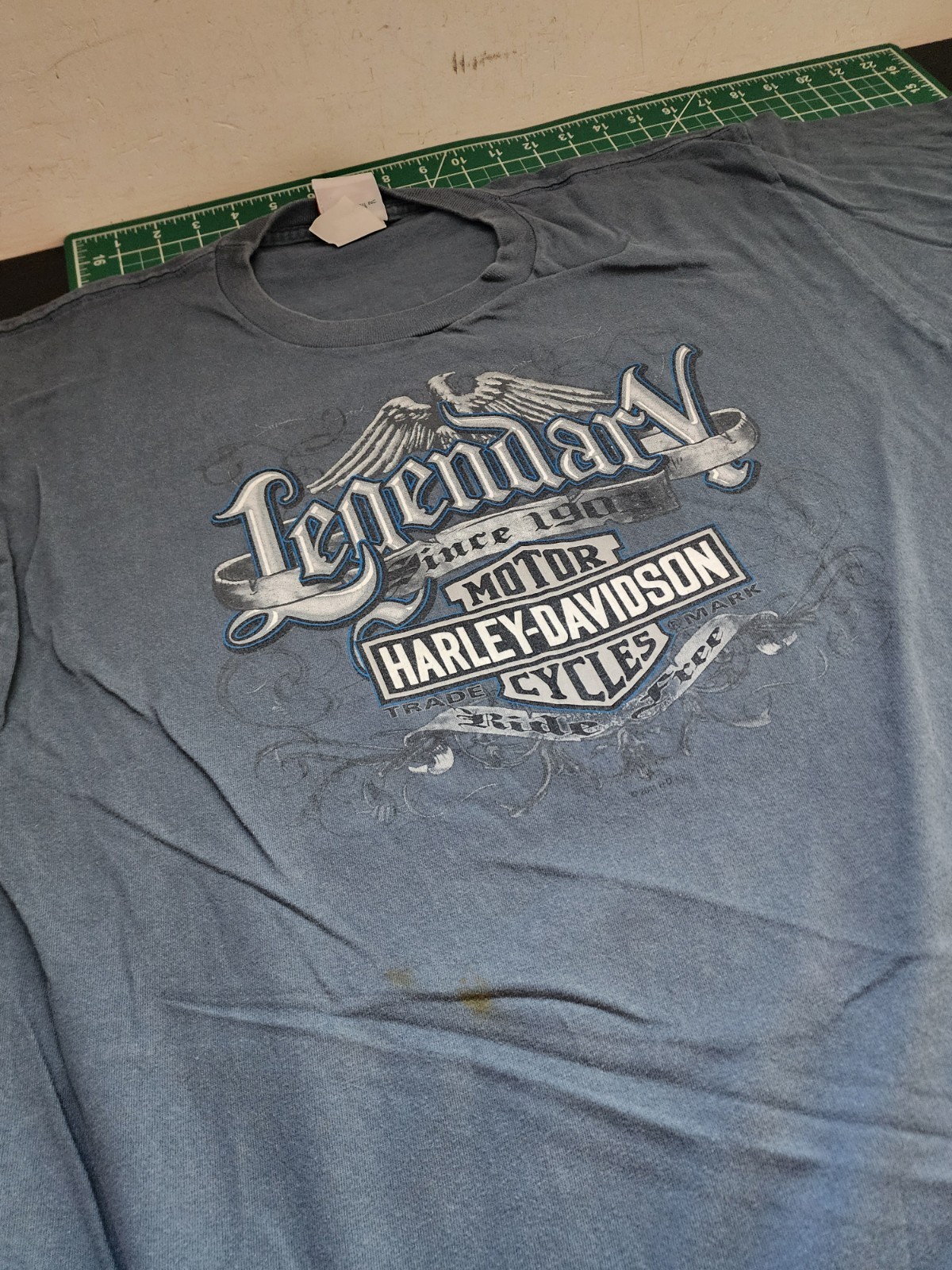 Harley Davidson Legendary Double Sided T-Shirt Sz XL Blue Cape Cod Hyannis MA gallery