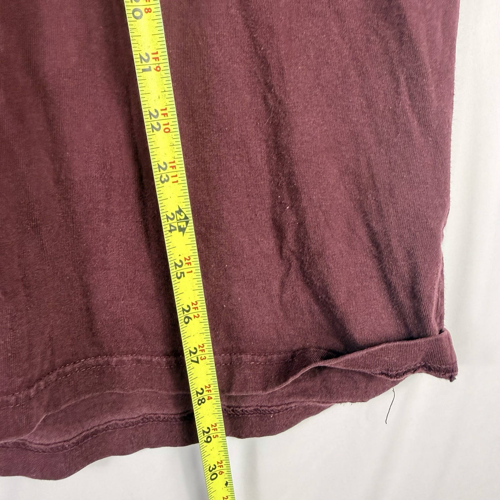 Carhartt Men's Loose Fit L Maroon Pocket Long Sleeve T-Shirt K128 gallery
