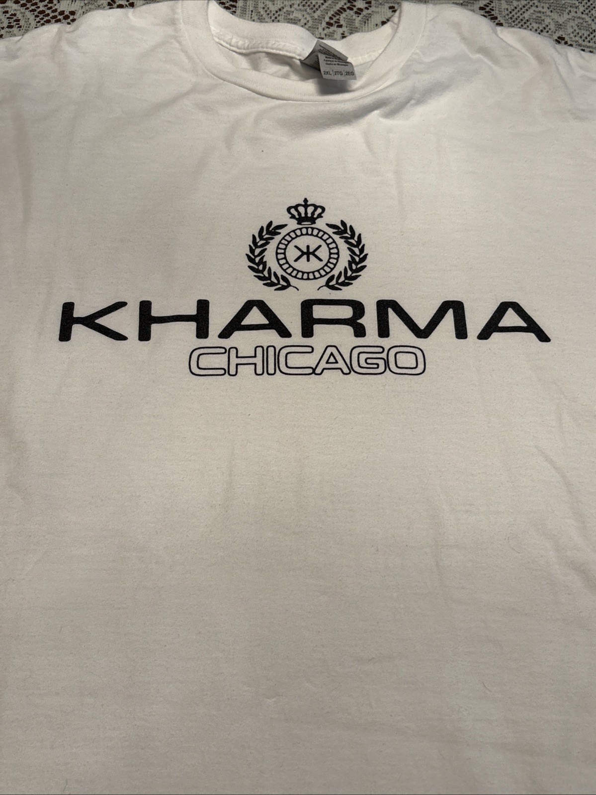 Kharma White Mens Size XXL Gildan Hammer Hardcore Music Chicago Metal