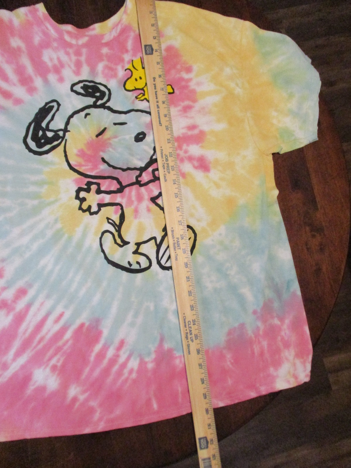 LOVE TRIBE SNOOPY WOODSTOCK GRAPHIC TIE DYE 100% COTTON T SHIRT XL FREE SHIPPING gallery