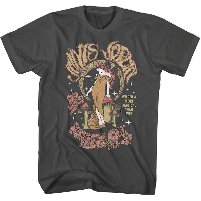 Janis Joplin Fairy and Moon T-Shirt