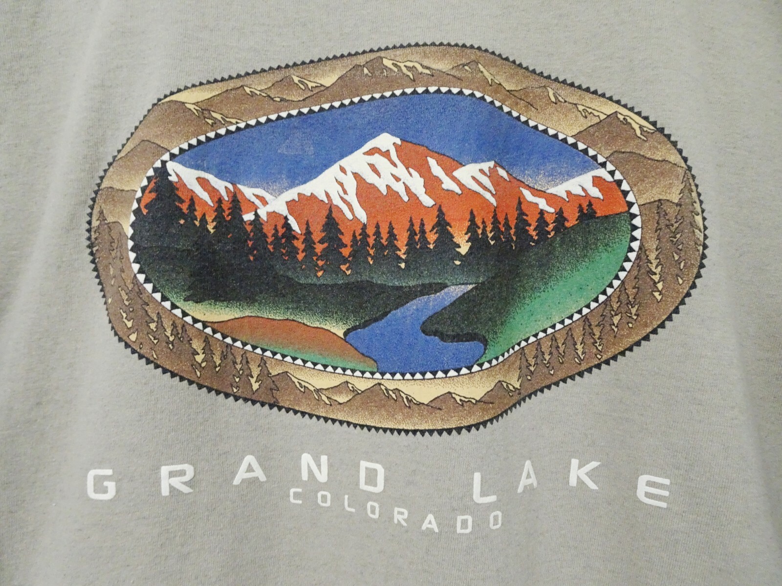 S/M Vtg 90s Grand Lake Colorado Rocky Mountains Distressed Single Stitch T-Shirt gallery