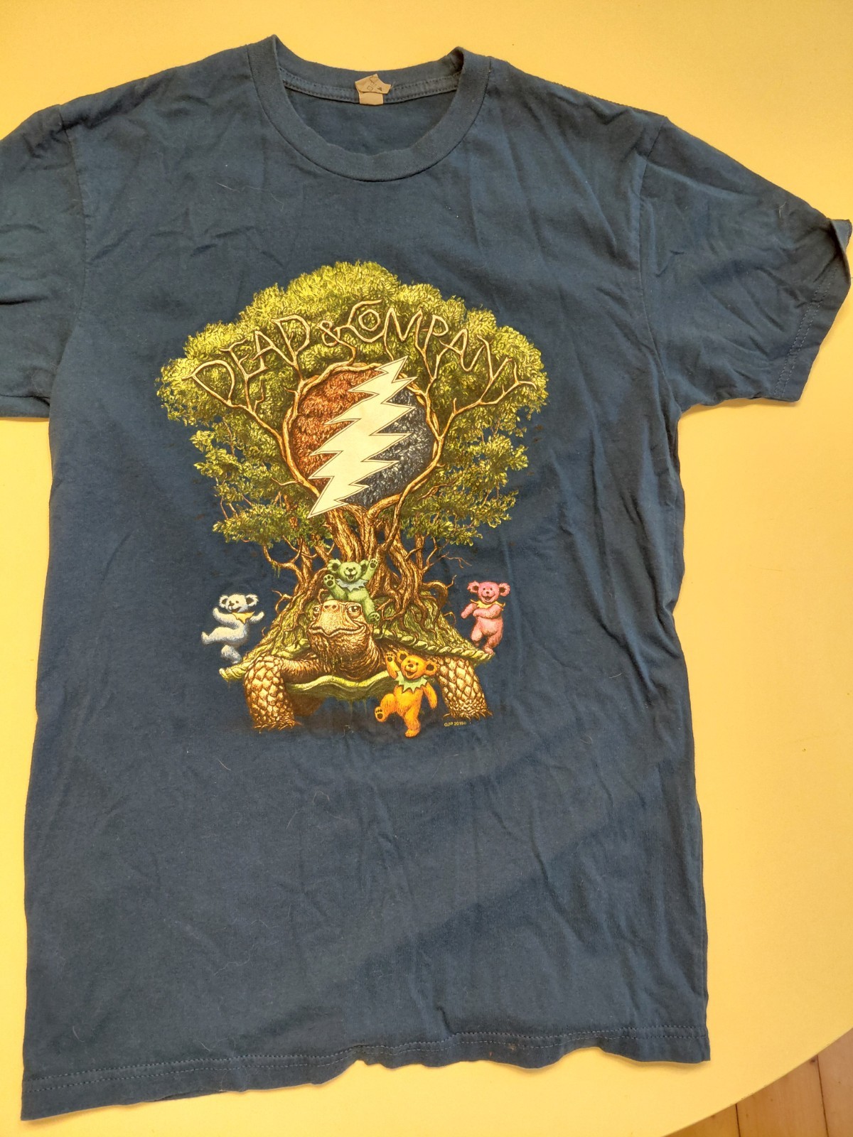 Dead & Co Summer Tour 2016 Dancing Bear T-Shirt Size S Dates On Back