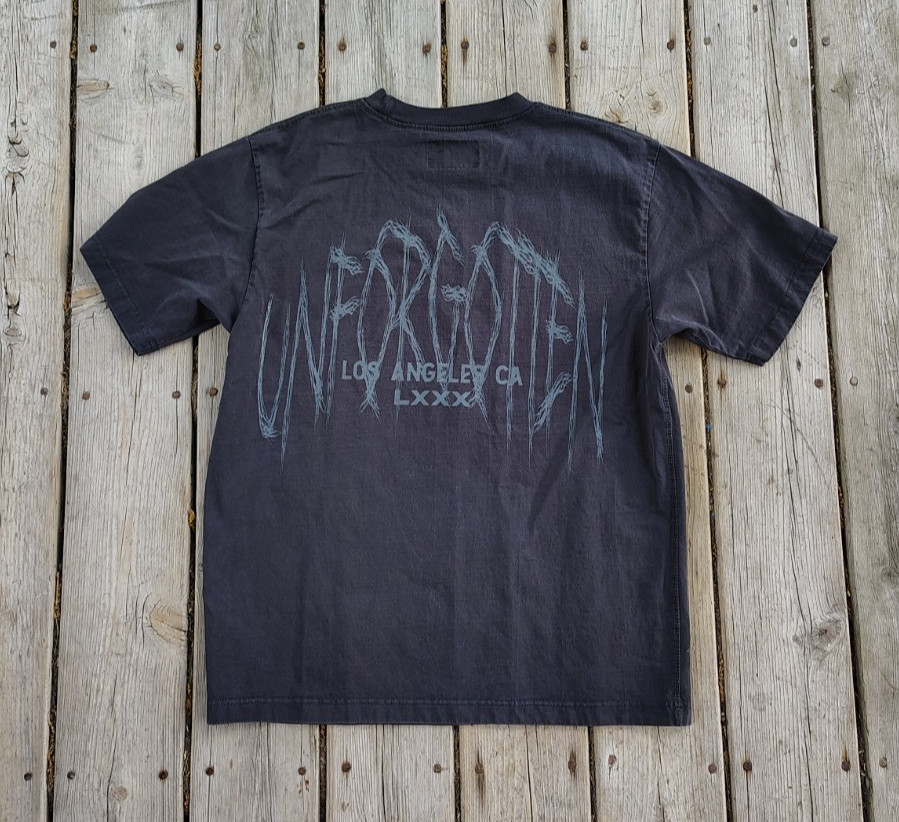 Pacsun Los Angeles Unforgotten Skeleton Oversized T-Shirt Size Small gallery
