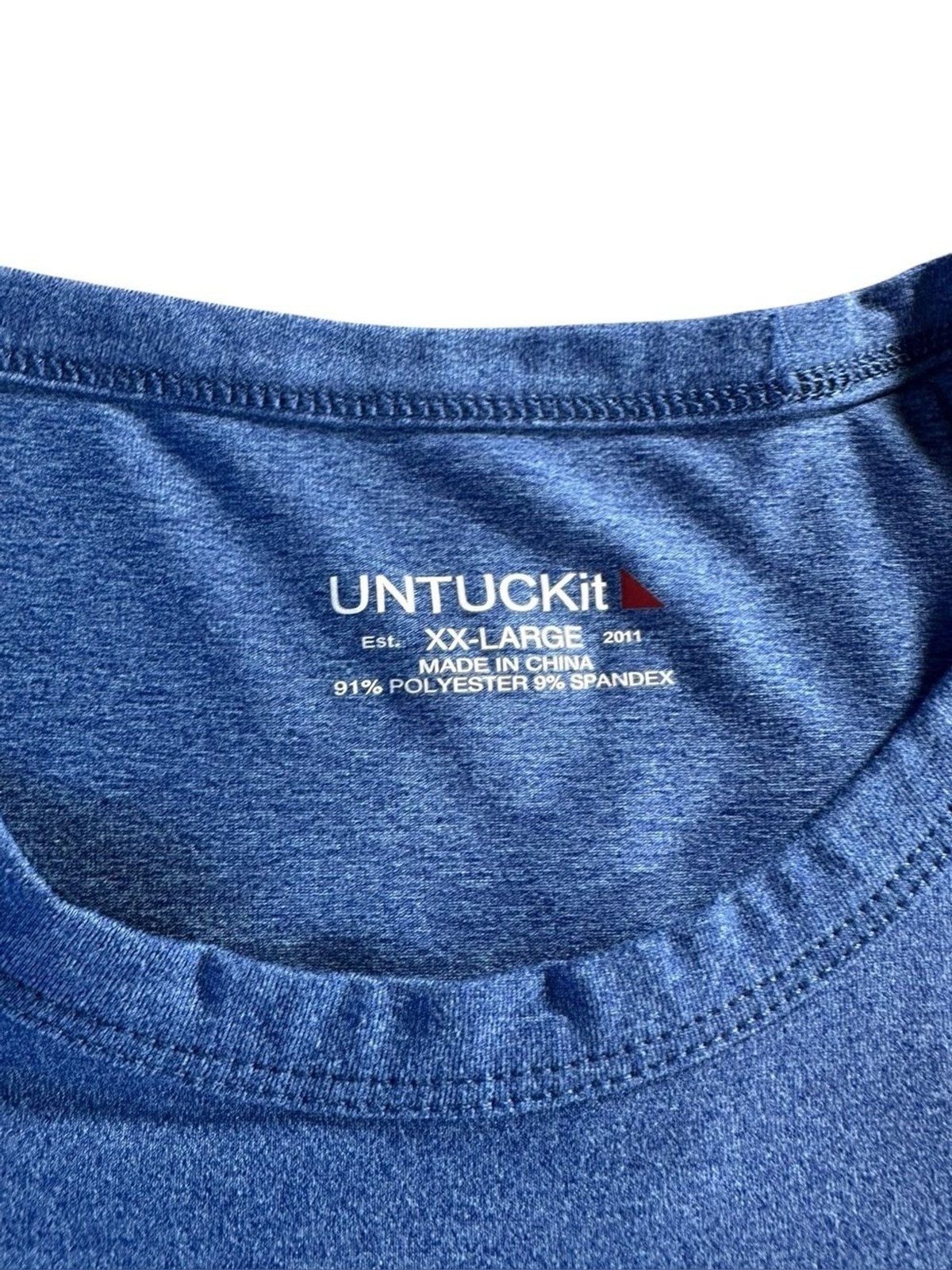 3 Pack-UNTUCKit Short Sleeve Crew Men’s T-Shirt - XXL Charcoal/Lt. Blu/Royal Blu gallery